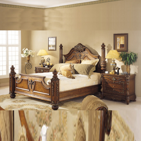 Queen Bed Solid Wood Bed
