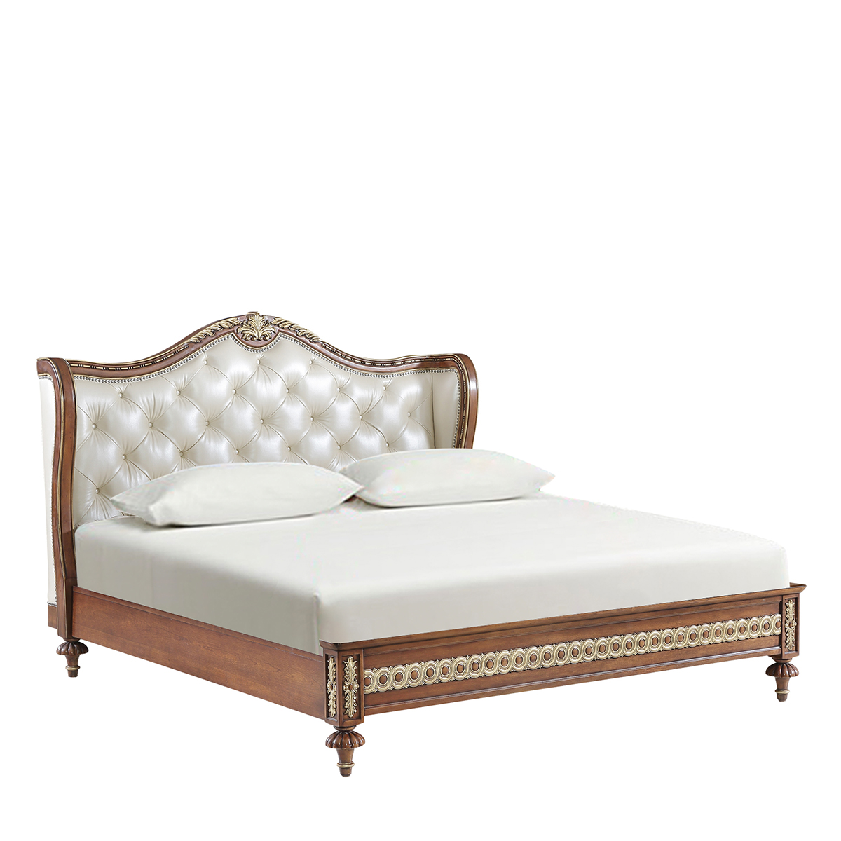  Versailles Rose Upholstered Bed