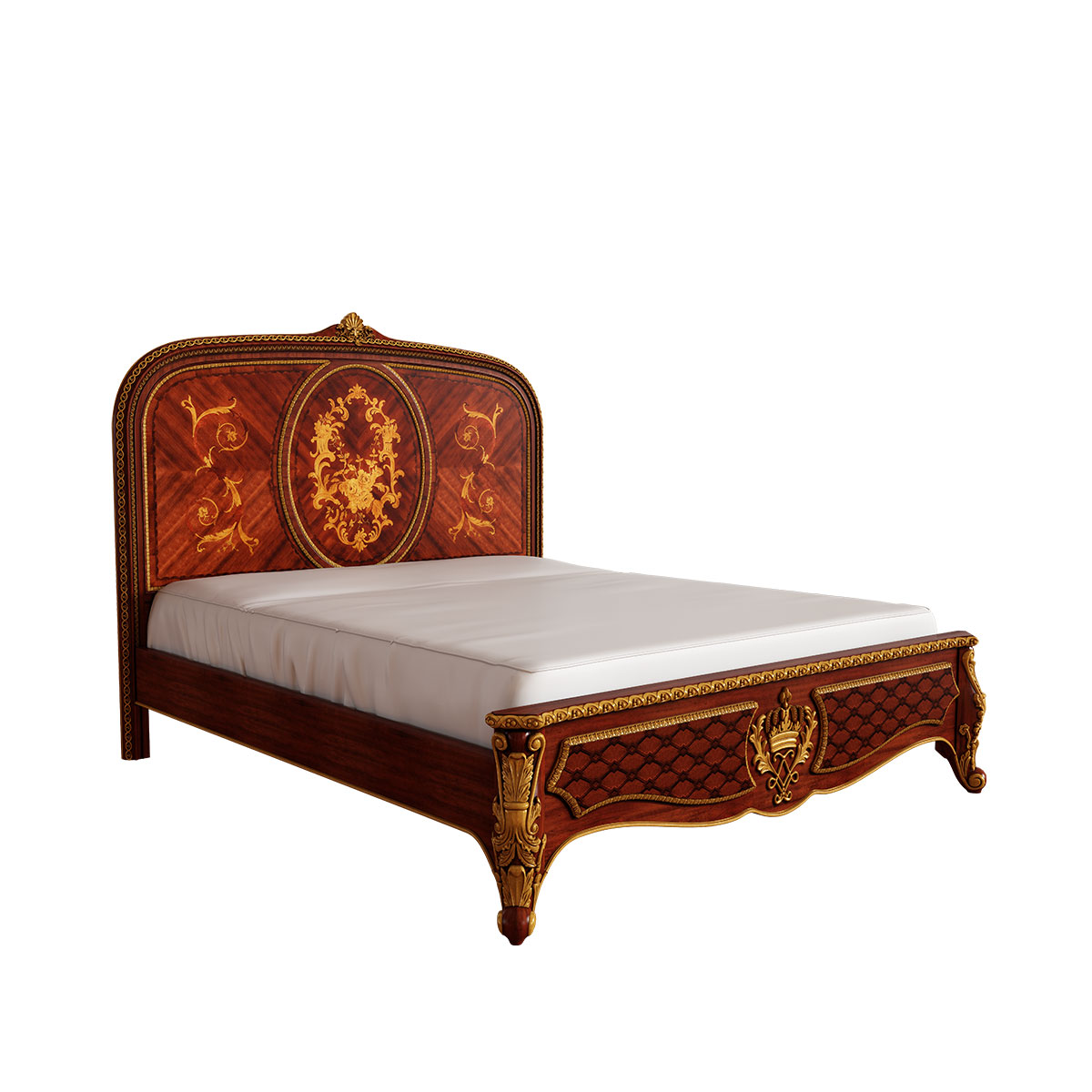  Versailles Rose Plank Bed